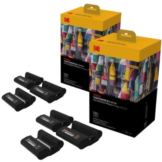 Fotodrucker Bluetooth Kodak PD460 Set 40 Fotos 10x15 cm