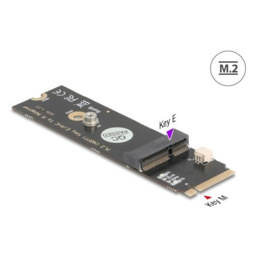 Adaptateur Delock 64344 M.2 Key M vers Key E USB PCIe
