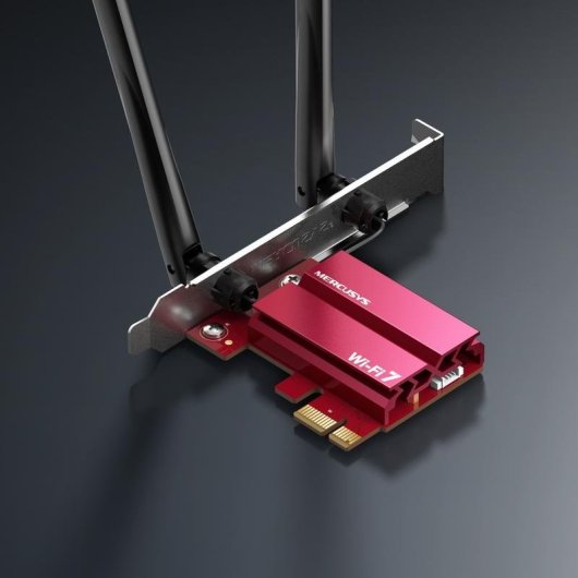 Tarjeta de Red Mercusys MA37BE PCI Express Wi-Fi 7 Tri-Banda Bluetooth 5.4