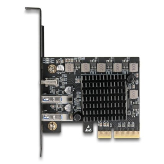 Tarjeta de Red Delock 90891 PCI Express USB 3.2 20 Gbps Low Profile