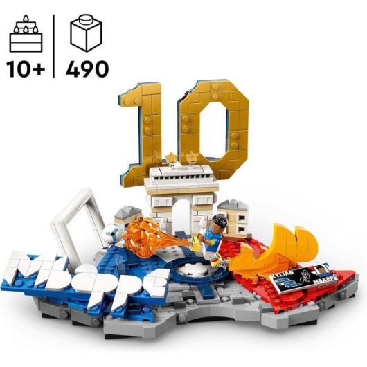 LEGO Editions Kylian Mbappé Fenómenos del Fútbol 43013 490 piezas