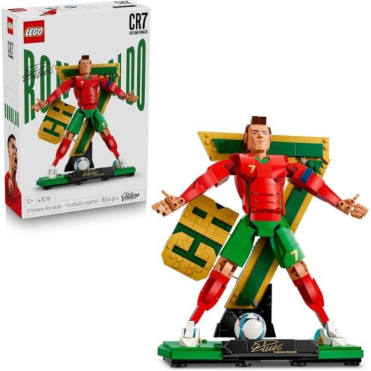 LEGO Editions Cristiano Ronaldo Leyenda del Fútbol 43016 854 piezas