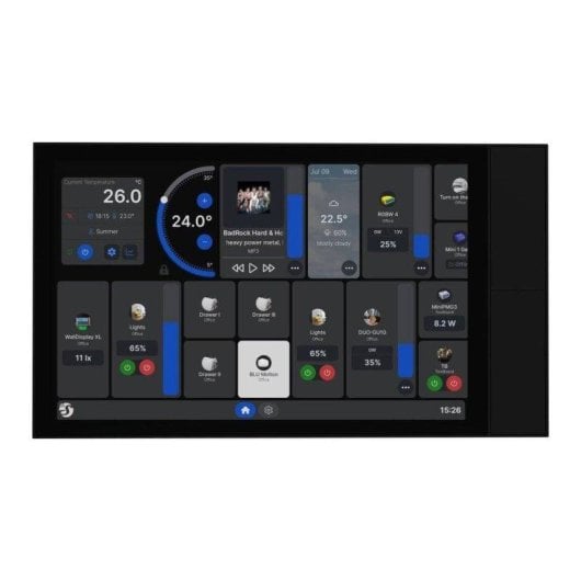 Relè Wi-Fi Shelly Wall Display XL 10.1 Wi-Fi 6 BT 5.4 GHz Controllo illuminazione ed energia