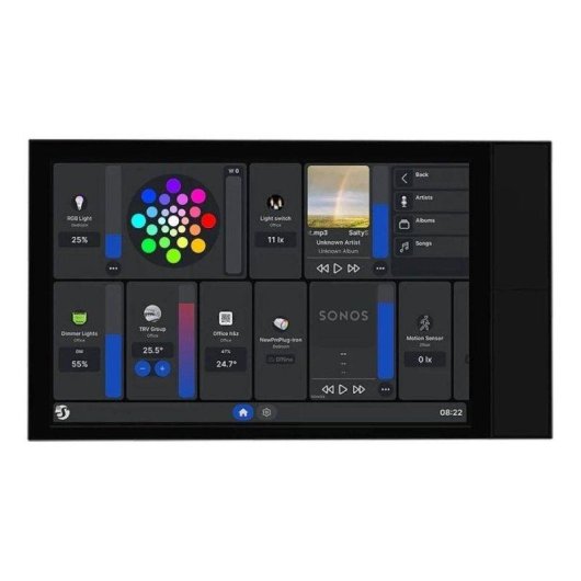 Relè Wi-Fi Shelly Wall Display XL 10.1 Wi-Fi 6 BT 5.4 GHz Controllo illuminazione ed energia