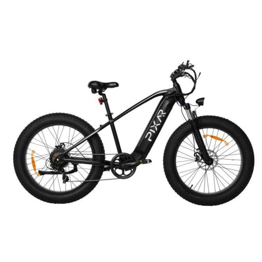 Bicicleta elétrica Pixar Space1 500W 48V 20Ah 26x4 Preta Freio a disco