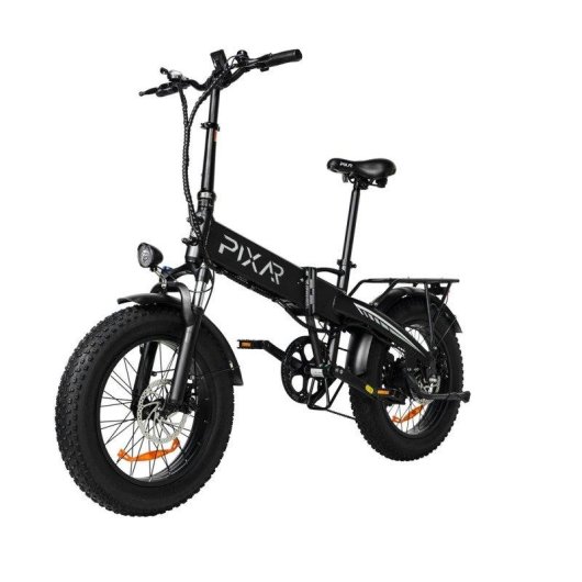 Bicicleta Elétrica Pixar Star1 500w 48v 15ah 20x4 Preta Freio a Disco