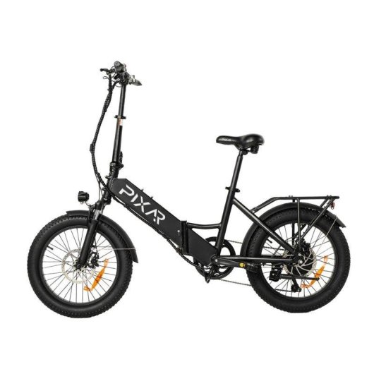 Bicicleta Eletrica Pixar Wind1 500w 48v 10,4ah 20x3 Preta Freio Disco