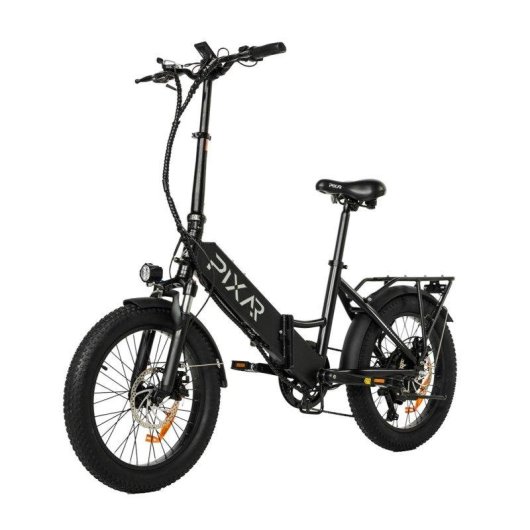 Bicicleta Eletrica Pixar Wind1 500w 48v 10,4ah 20x3 Preta Freio Disco