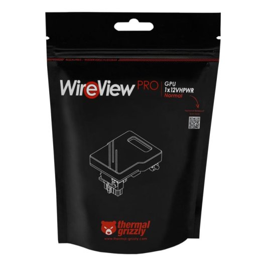 Câble GPU Thermal Grizzly WireView Pro Noir Aluminium 16 pin PCIe