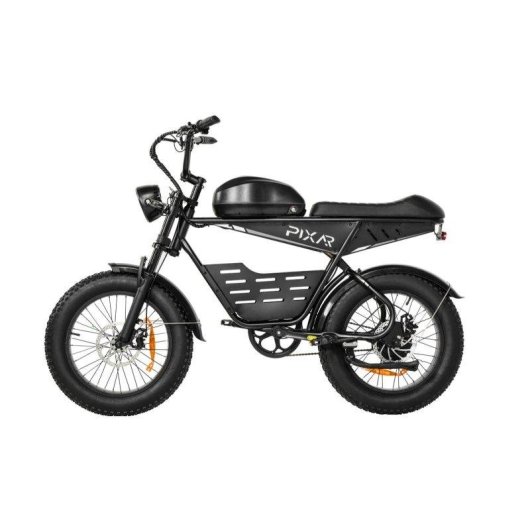 Bicicleta Elétrica Pixar Super V 500w 48v 15.6ah 20x4 Preta Suspensão
