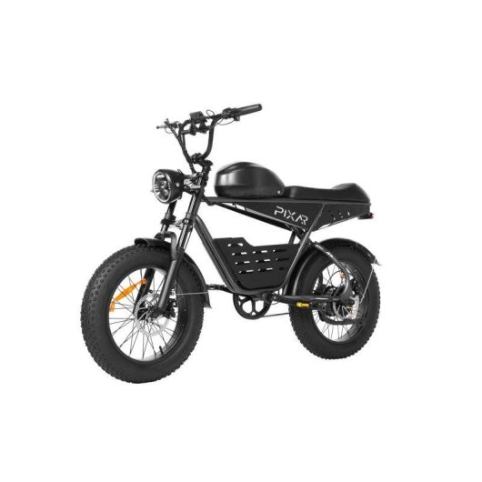 Bicicleta Elétrica Pixar Super V 500w 48v 15.6ah 20x4 Preta Suspensão