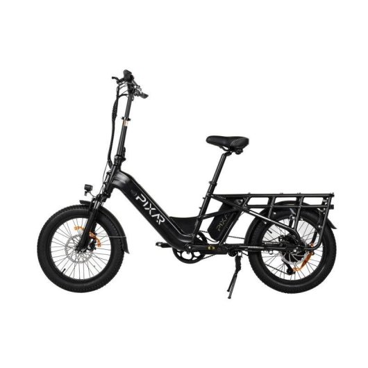 Bicicleta Elétrica Pixar Plus7 500w 48v 20,4ah Fat Tire Preto
