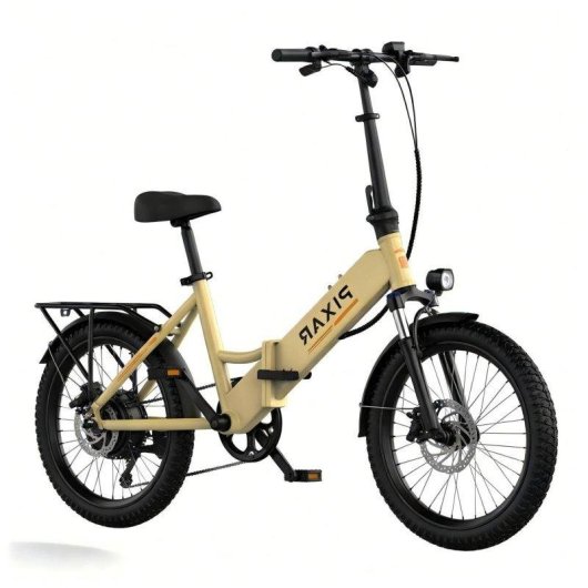 Bicicleta Elétrica Pixar Rusher 250w 48v 12.8ah 20x3 Amarela Freio Disco