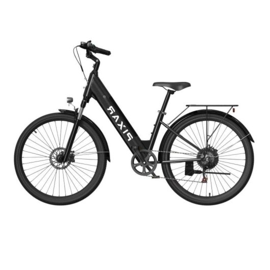 Bicicleta Elétrica Pixar Cruiser 250W 36V 12.8Ah 27.5x2 travões disco preta