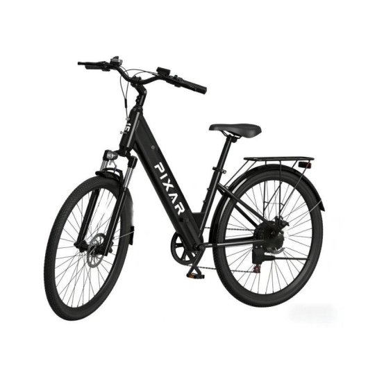 Bicicleta Elétrica Pixar Cruiser 250W 36V 12.8Ah 27.5x2 travões disco preta