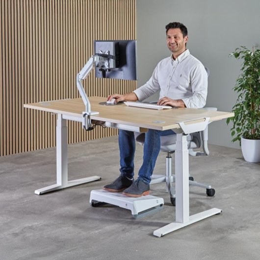 Fellowes 100136874 Supporto PC da Scrivania Metallo Bianco per CPU Max 5 kg