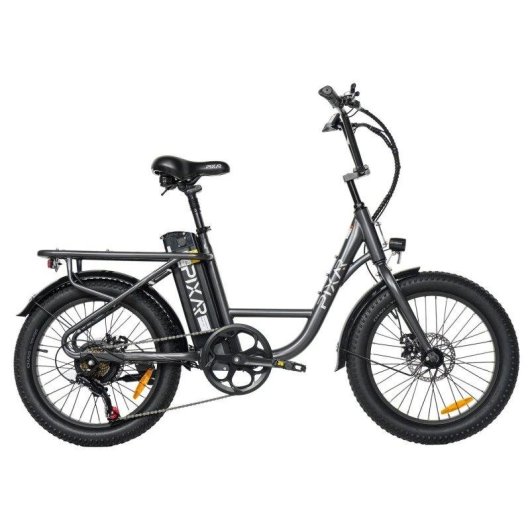 Elektrofahrrad Pixar Fun1 350w 36v 10.4ah 20x3 Fat Grau