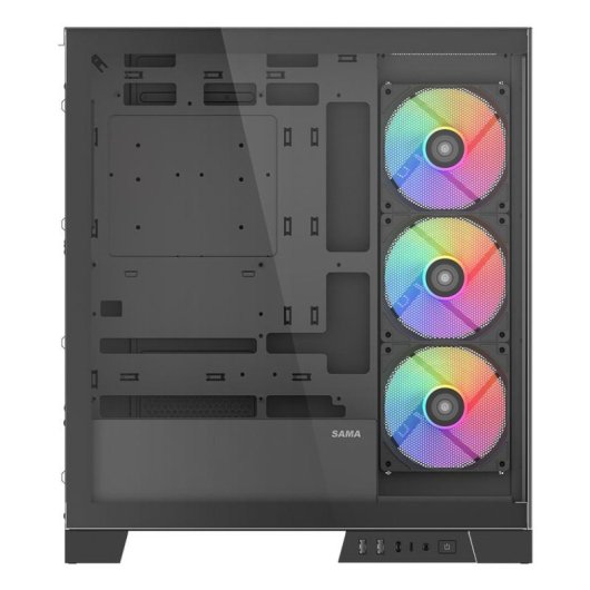 Caixa Sama Gears V50 ATX Midi Tower Preto Vidro Temperado Gaming