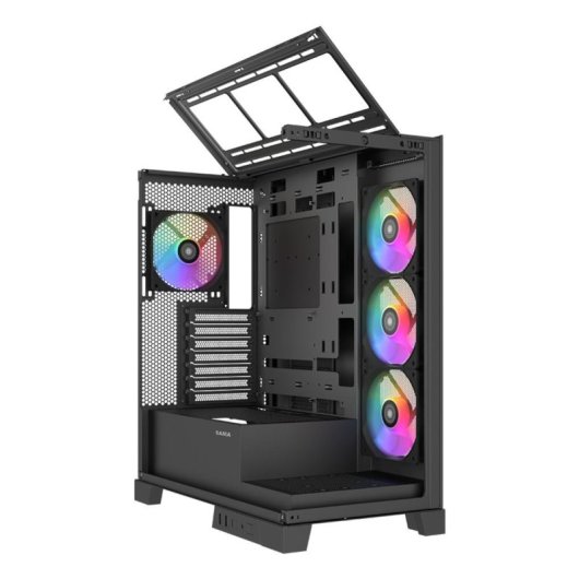 Caixa Sama Gears V50 ATX Midi Tower Preto Vidro Temperado Gaming