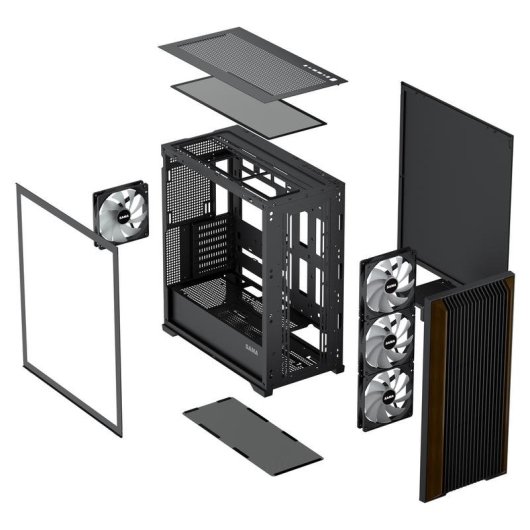 Torre Sama Gears Z60 Preto Vidro Temperado ATX USB-C RGB