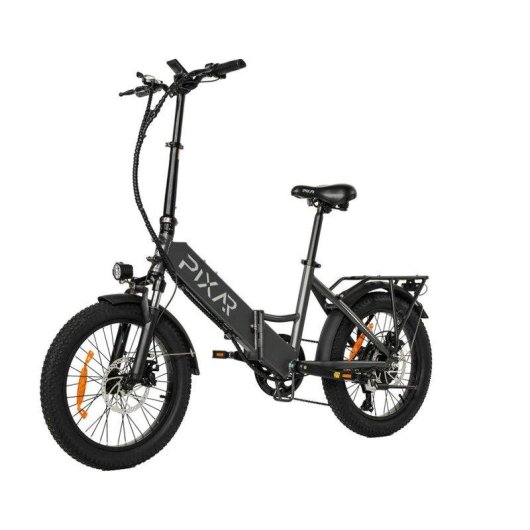 Bicicleta Elétrica Pixar Wind1 500w 48v 10,4ah 20x3 Cinza Freio Disco