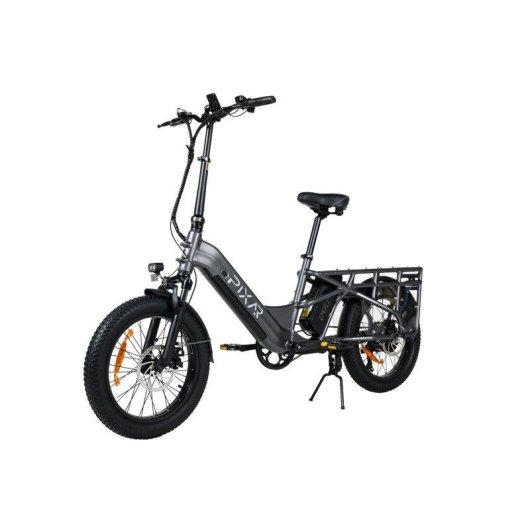 Bicicleta Elétrica Pixar Plus7 500w 48v 20,4ah Fat Tire Cinza