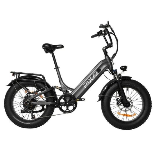 Bicicletta elettrica Pixar Ride1 500W 48V 10,4Ah 20" Grigia
