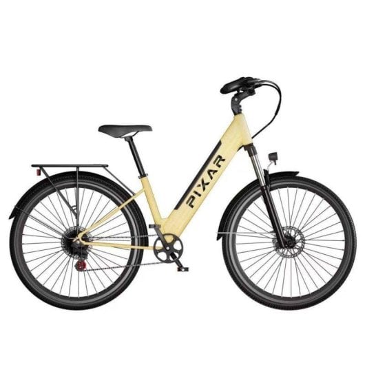 Bicicleta Elétrica Pixar Cruiser 250w 36v 12.8ah 27.5x2 Travões Disco Amarelo