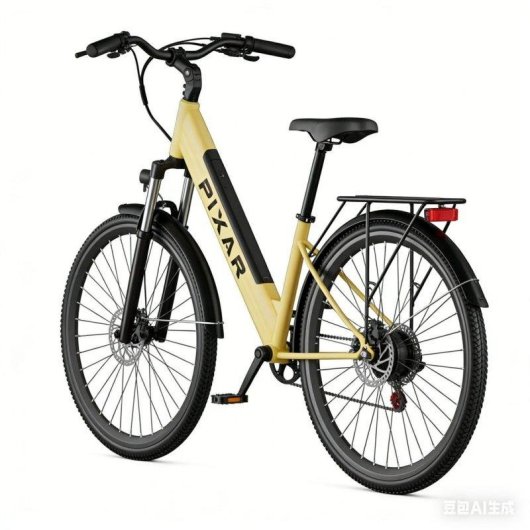 Bicicleta Elétrica Pixar Cruiser 250w 36v 12.8ah 27.5x2 Travões Disco Amarelo