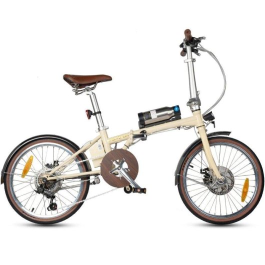 Bicicleta Elétrica Maxturn Smart20 250w 36v5.2ah 20 polegadas Bege