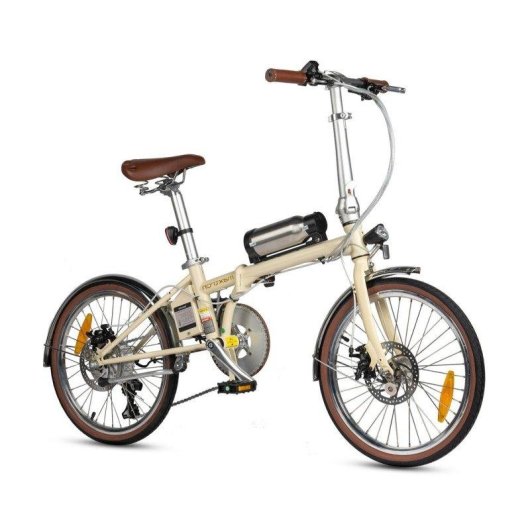 Bicicleta Elétrica Maxturn Smart20 250w 36v5.2ah 20 polegadas Bege