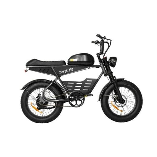 Bicicleta Elétrica Pixar Super V 500w 48v 30ah 20x4 Preta Freio a Disco