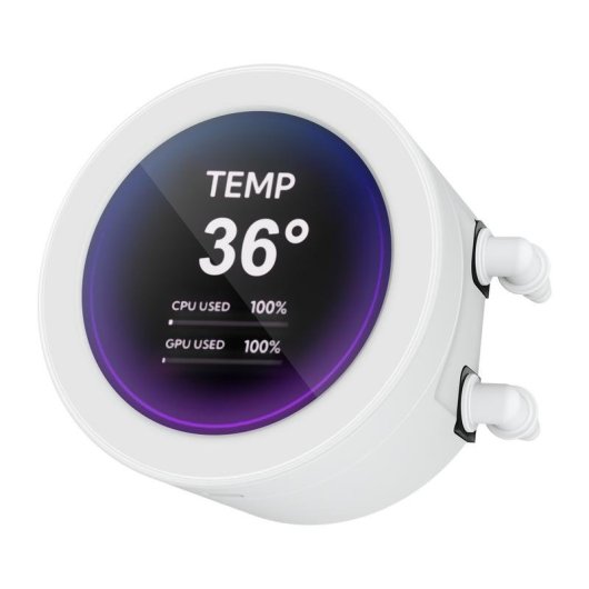 Refrigeración Líquida Sama Gears Q70 360mm 3 Ventiladores LED Blanca