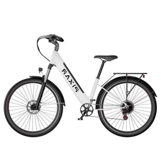 Bicicleta Elétrica Pixar Cruiser 250W 36V 12.8Ah 27.5x2 Travões Disco Branco