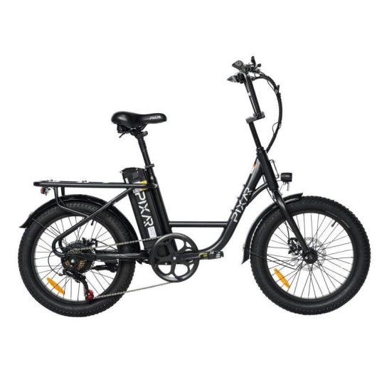 Bicicleta Eletrica Pixar Fun1 350w 36v 10.4ah 20x3 Fat Preto