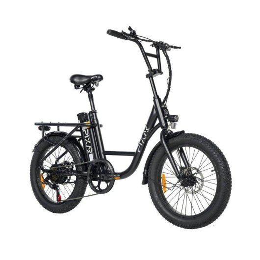 Bicicleta Eletrica Pixar Fun1 350w 36v 10.4ah 20x3 Fat Preto