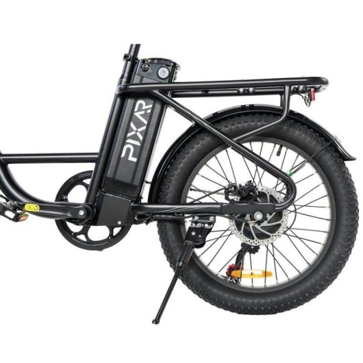 Bicicleta Eletrica Pixar Fun1 350w 36v 10.4ah 20x3 Fat Preto