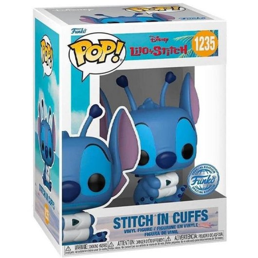 Figure Funko Stitch in Cuffs Multicolore Vinyle 91 mm