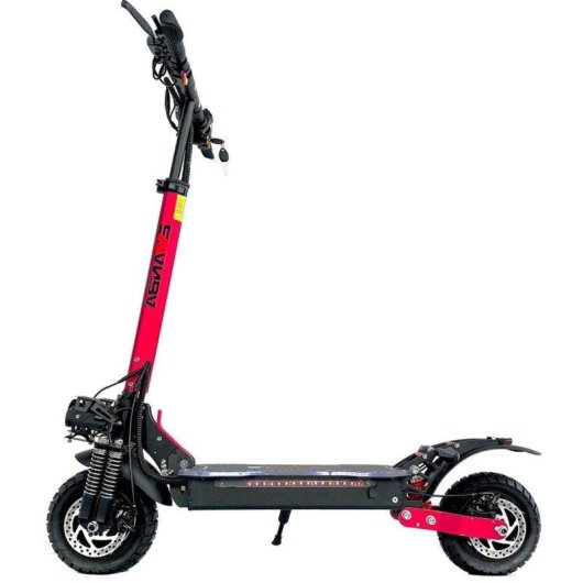 Patinete eléctrico Emanba X6 Pro 2400W Autonomía 70km Ruedas 10" Suspensión LED Rojo