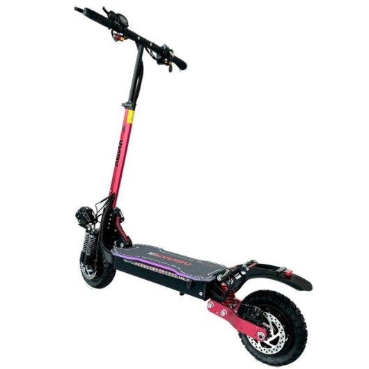 Patinete eléctrico Emanba X6 Pro 2400W Autonomía 70km Ruedas 10" Suspensión LED Rojo