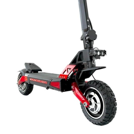 Patinete eléctrico Emanba EM8 Max 3200W Autonomía 60km Neumáticos 10" Rojo Negro