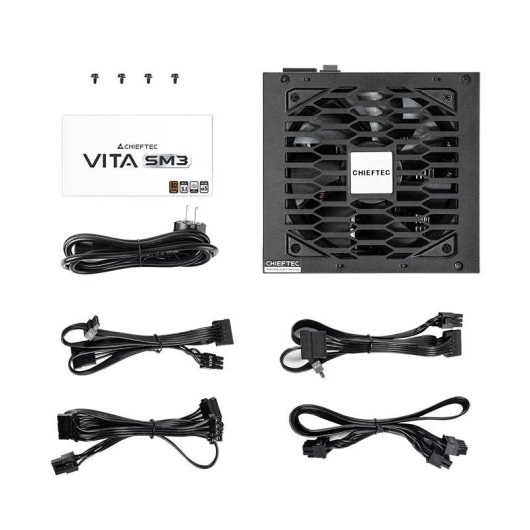 Fuente de Alimentação Chieftec Vita BPX-850-C 850W Certificação 80 PLUS Bronze semi-modular