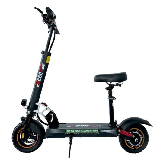 Patinete eléctrico Emanba L10 800W Autonomía 45km Ruedas 10" Freno disco Negro