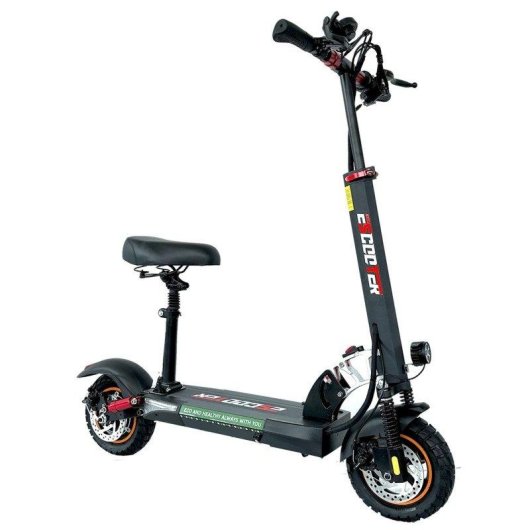 Patinete eléctrico Emanba L10 800W Autonomía 45km Ruedas 10" Freno disco Negro