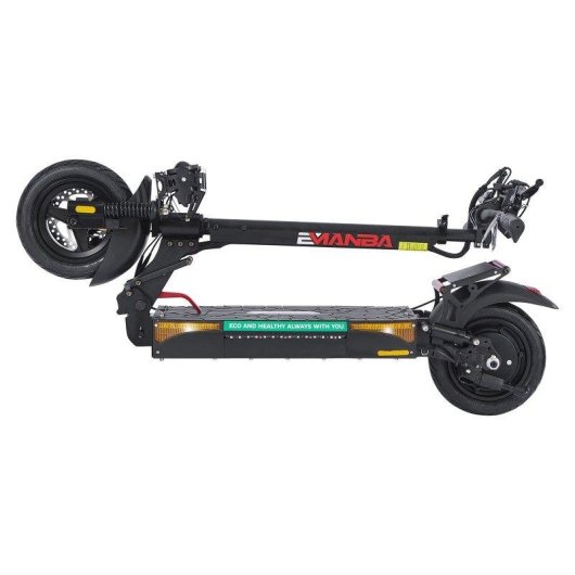 Patinete eléctrico Emanba L12 Max S 1200W Autonomía 76km Ruedas 10" Negro