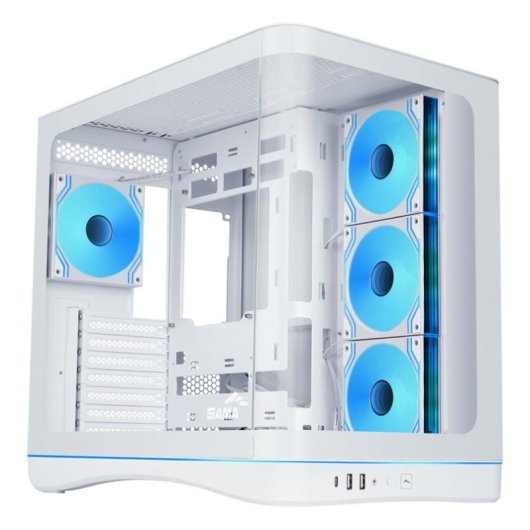 Torre ATX Sama Gears V62 Branca Vidro Temperado RGB Gaming