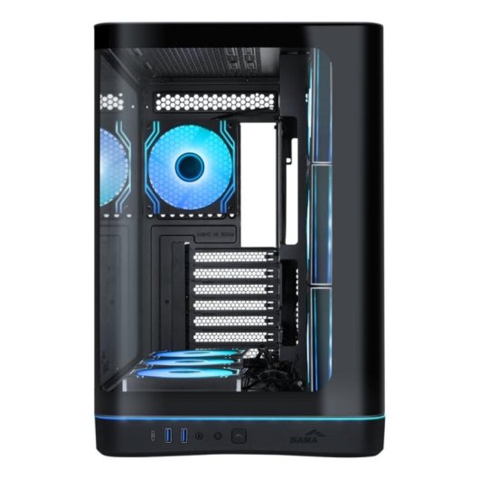 Caixa Sama Gears V62 ATX Midi Tower Vidro Temperado RGB Gaming
