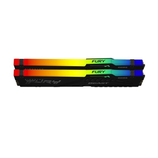 Memória RAM Kingston FURY Beast RGB 64GB 2x32GB DDR5 5600MHz CL36 AMD EXPO Preto
