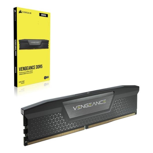Mémoire RAM Corsair Vengeance CMK128GX5M2D6000C40 128Go 2x64Go DDR5 6000MHz CL40 Heatsink Intel XMP 3.0