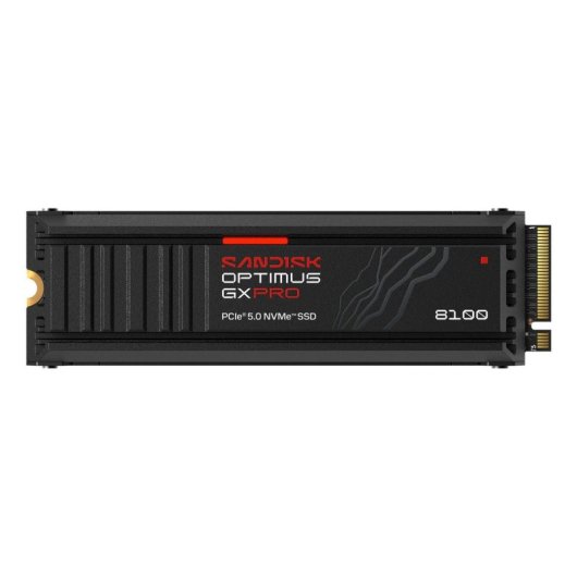 Disco Duro SanDisk Optimus GX PRO 8100 4TB M.2 SSD 14900MB/s Heatsink